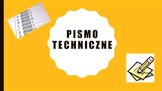 Pismo techniczne [upl. by Eelana]