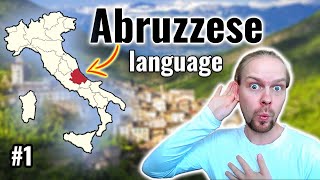 Abruzzese Dialect  Can Catalan French Spanish and Latin speakers understand it  1 [upl. by Trinetta]