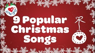 Top 9 Christmas Songs and Carols with Lyrics [upl. by Newberry36]