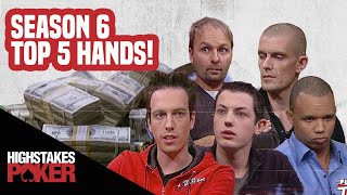 High Stakes Poker Best Poker Hands  Season 6 [upl. by Ahsekim]