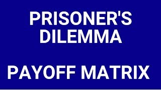 The prisoners dilemma and payoff matrix [upl. by Acirretal763]