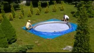 Bestway pool 457x122 installation step by step [upl. by Adnirb]