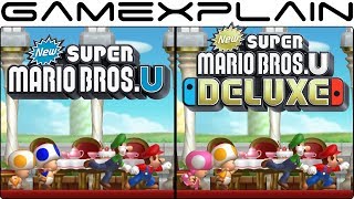 New Super Mario Bros U Deluxe  Switch Vs Wii U Graphics Comparison [upl. by Aneerak]