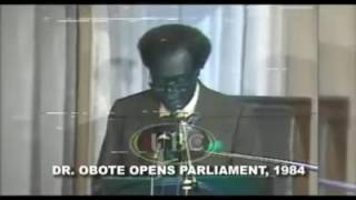 Dr Milton Obote while opening the 1984 parliament [upl. by Cerys]