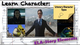 Learn Literary Character Types Using TV and Movie Clips [upl. by Josie]