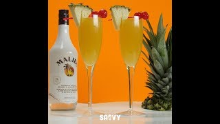 Hawaiian Mimosas  Cocktail Recipes [upl. by Ruenhcs]