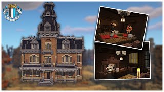 Minecraft  Haunted Second Empire Mansion  Showcase Tour [upl. by Liddie]