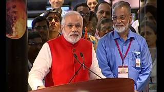 PM witnesses insertion of Mars Orbiter Mission into Martian orbit at ISRO Full event [upl. by Eveivaneg]