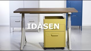 IKEA IDÅSEN skrivbords och förvaringsserie [upl. by Zebedee]