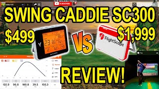 Swing Caddie SC300  INDOOR Review amp Unboxing vs Flightscope Mevo [upl. by Bettye]