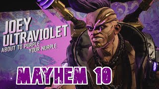 HOW to DEFEAT JOEY ULTRAVIOLET Cartel Boss on MAYHEM 10TVH Borderlands 3 [upl. by Neelat]