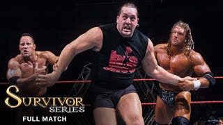 FULL MATCH  Triple H vs The Rock vs Big Show  WWE Title Triple Threat Match Survivor Series 1999 [upl. by Qulllon]