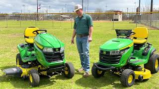 S130 vs X350 John Deere Residential Series Riding Mowers [upl. by Barstow]