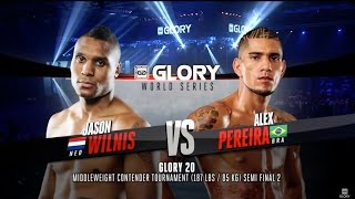 GLORY 20 Jason Wilnis vs Alex Pereira Full Video [upl. by Htaras]