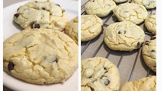 Cake Mix Chocolate Chip Cookies  Bake With Me  AtHomeWithZane [upl. by Kired302]