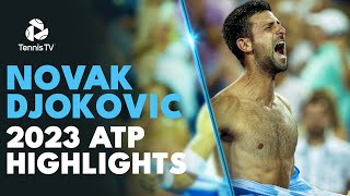 NOVAK DJOKOVIC Record Breaking Season 2023 ATP Highlight Reel [upl. by Sidras]