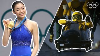 30 iconic Winter Olympic Moments  Top Moments [upl. by Ennayelhsa983]