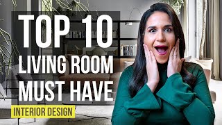 Top 10 Interior Design Ideas and Home Decor for Living Room [upl. by Yahsat]