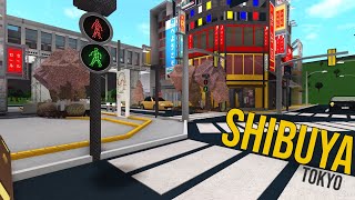 Bloxburg  Shibuya Crossing Tokyo City Japan Tour [upl. by Past]