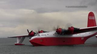 Martin Mars Water Bomber Demo  Richmond BC [upl. by Aneehsat827]