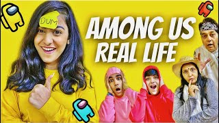 PLAYING AMONG US IN REAL LIFE WITH MY FAMILY PART 2  Rimorav Vlogs [upl. by Yejus]