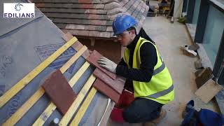 Leeds College of Building roof tile installation training [upl. by Haramat]