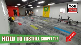 How to Install Carpet Tile [upl. by Abbub889]