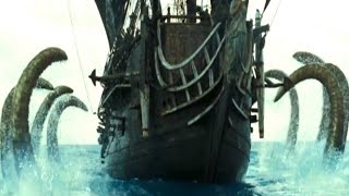 Pirates Of The Caribbean 2  The Kraken Battle Scene [upl. by Erodoeht]