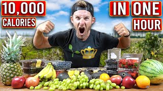 I Tried To Eat 10000 Calories of Fruit in ONE HOUR [upl. by Llamaj]