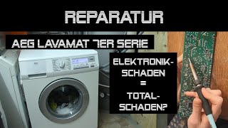 Reparatur AEG Lavamat 7er Serie Elektronikfehler  danprogramming [upl. by Ydnem]