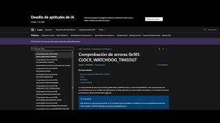 Comprobación de errores 0x101 CLOCKWATCHDOGTIMEOUT [upl. by Ataga]