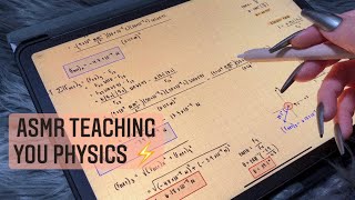 ASMR Teaching you physics  Electric Force ⚡️ iPad writing close whispers [upl. by Tilda]