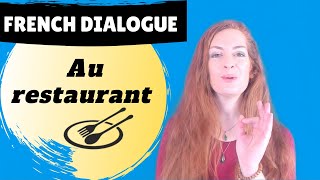 French dialogue  au restaurant  le serveur et le client [upl. by Ecinahs]