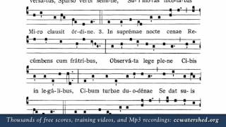 “Pange Lingua Gloriosi” — Tantum Ergo Sacramentum Gregorian chant [upl. by Notlih935]