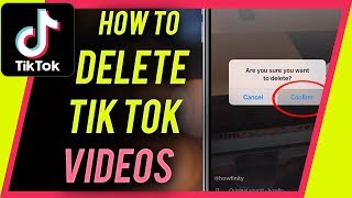 How to DELETE a TIKTOK video [upl. by Lucille]