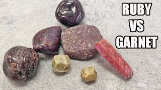 Ruby vs Garnet  How to Identify Ruby and Garnet Stones [upl. by Radman]