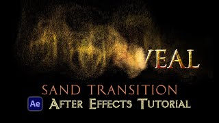 Text to Sand Transition  After Effects Tutorial No Plugins [upl. by Nivets725]