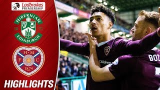 Hibernian 13 Hearts  Jambos Dominate in Edinburgh Derby  Ladbrokes Premiership [upl. by Cadman]