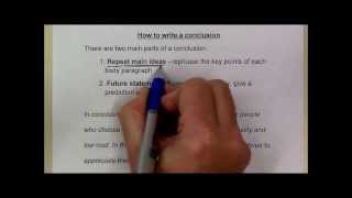 How to write a conclusion [upl. by Lenrad]