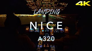 NICE  A320 LANDING 4K [upl. by Knowles]