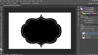 COMO CRIAR UM CONTORNO TRACEJADO OU PONTILHADO NO PHOTOSHOP [upl. by Marney]