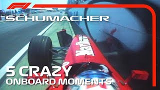 5 Crazy Onboard Moments  Michael Schumacher [upl. by Lau]