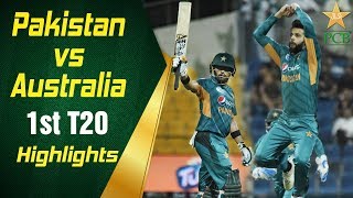 Pakistan Vs Australia 2018  1st T20I  Highlights  PCB [upl. by Farlee966]