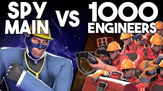 TF2 Spy Main vs 1000 ENGINEERS [upl. by Malley]