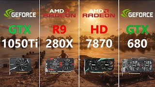 GTX 1050 Ti vs R9 280X vs HD 7870 vs GTX 680 Test in 7 Games [upl. by Vories]