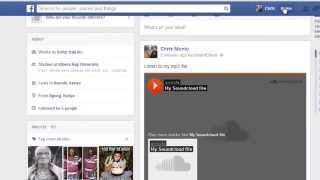 How To ShareUpload Mp3 Files On Facebook [upl. by Serafine]