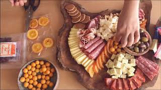 How to Assemble a Grazing Charcuterie Platter Trader Joes Goods Only [upl. by Annyrb]