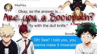 bnhamha  texts  Are you a Sociopath  a Danplan skit [upl. by Breban15]