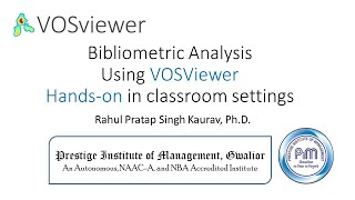 Bibliometric Analysis Using VOSViewer  Handson [upl. by Aneahs73]