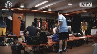 Amazing Exclusive dressing room access of England U21s with WardProwse Berahino and a Badger [upl. by Daveta698]